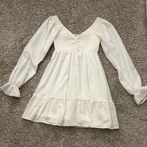 Charlotte Russe White Smocked Dress